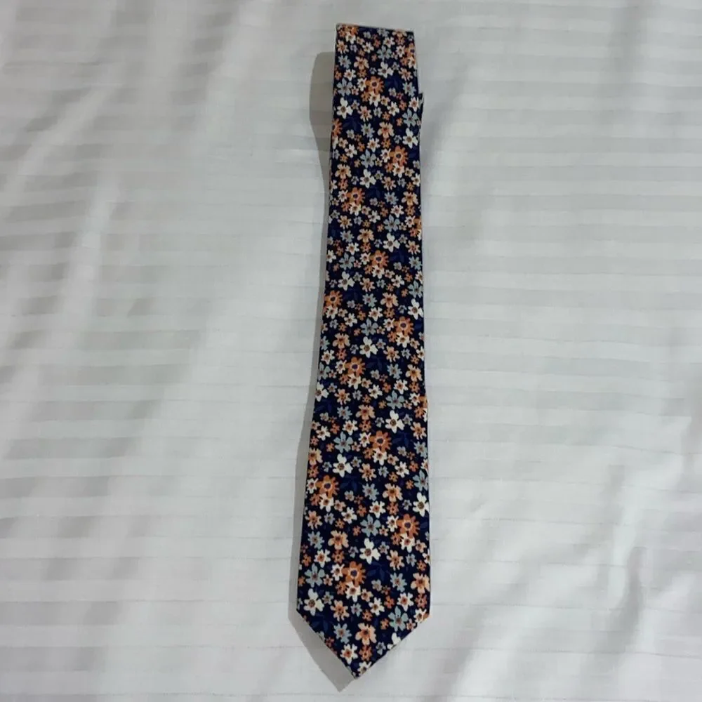 Pierre Cardin Flower Floral Skinny Tie